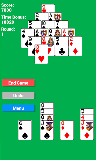 Pyramid Solitaire Screen 2