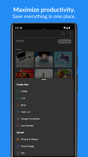 Android application Bublup screenshort