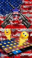 screenshot of American Guns Keyboard Theme