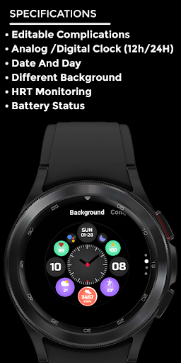 Nighty Hybrid 05 - watch face Screenshot 4 - AppWisp.com