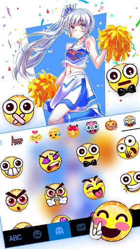 Cute Cheerleader Keyboard Them Screen 3