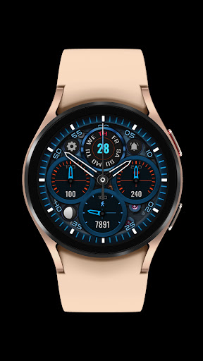 Blue Analog Watch Face screenshot 23