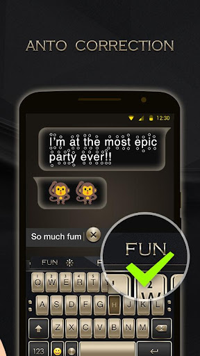 Black Gold Keyboard Theme