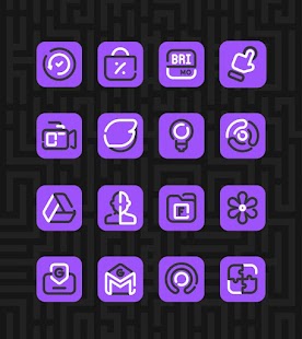 Linie fioletowe - pakiet ikon Zrzut ekranu