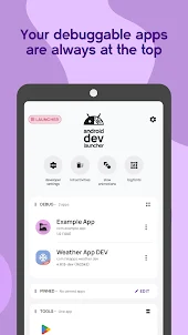 android dev launcher