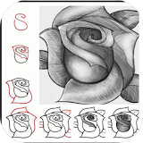 How to draw a rose icon