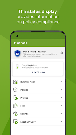 Android application Cortado screenshort