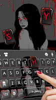 screenshot of Creepy Bloody Woman Keyboard T