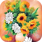Cover Image of Herunterladen Flower Color by Number Game  APK