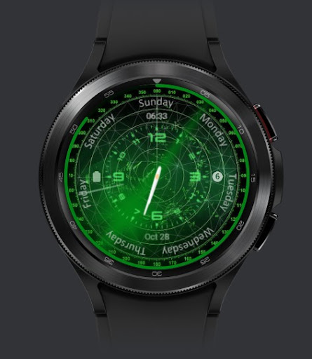 Android application ER'S 12 - SONAR WATCH FACE screenshort