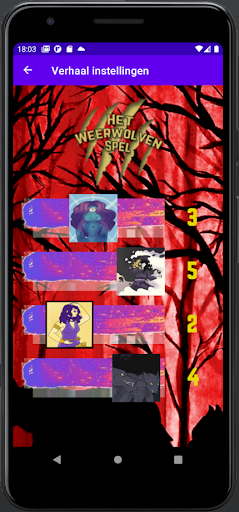 The werewolf game Screen 2