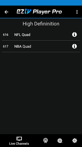 EZ TV Player Screen 2