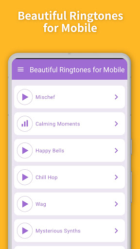 Android application Beautiful Ringtones for Mobile screenshort