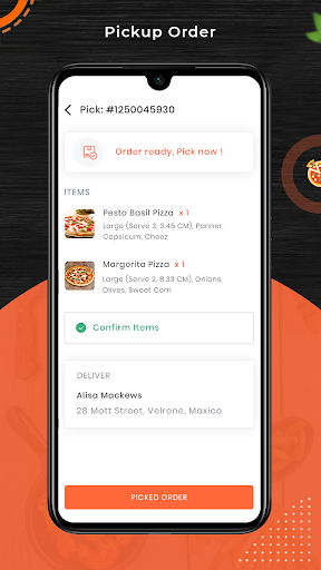 Foodie - Driver App Screen 3