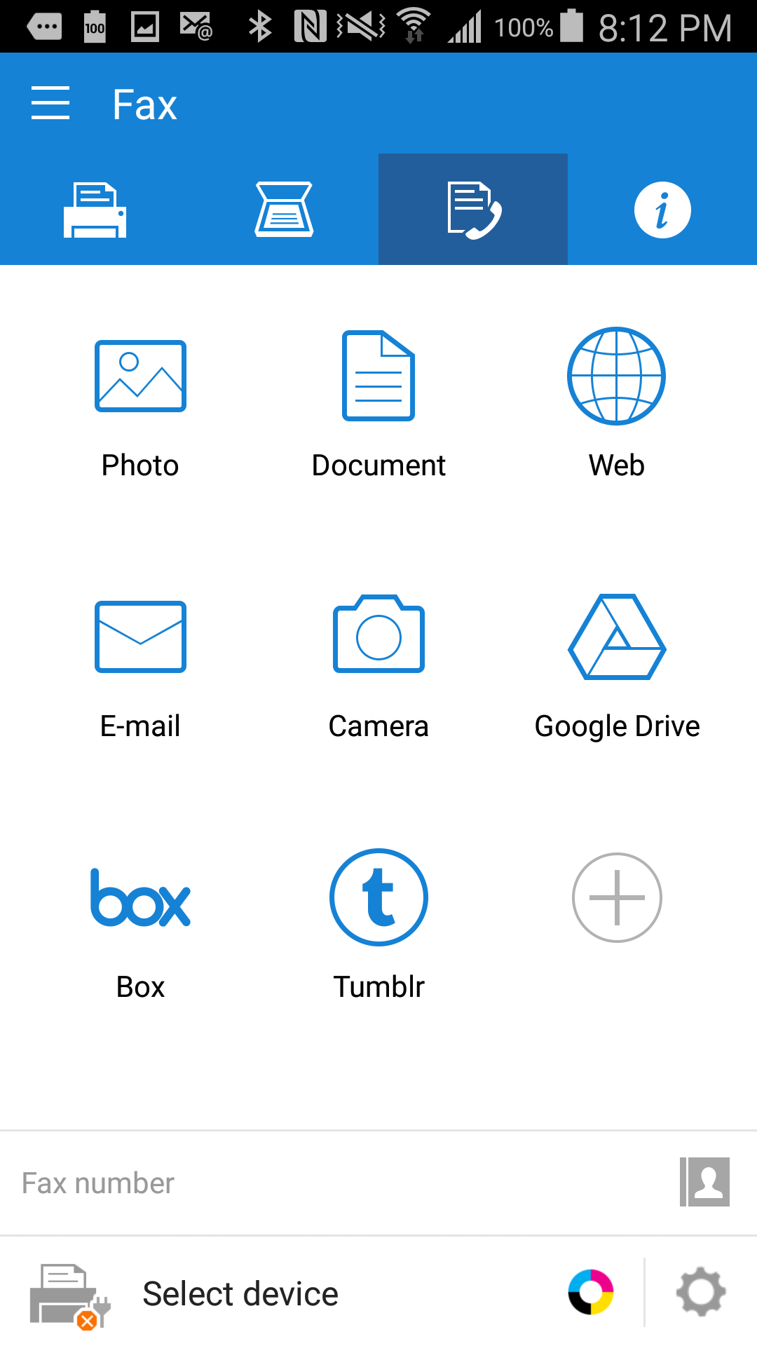 Android application Samsung Mobile Print screenshort