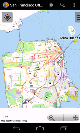 Android application San Francisco Offline City Map screenshort
