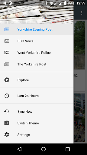Android application Leeds local news screenshort