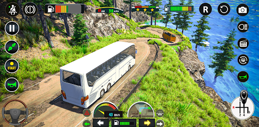 US coach driving bus simulator
