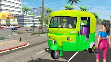 indian city tuk tuk rikshaw 3dのおすすめ画像1