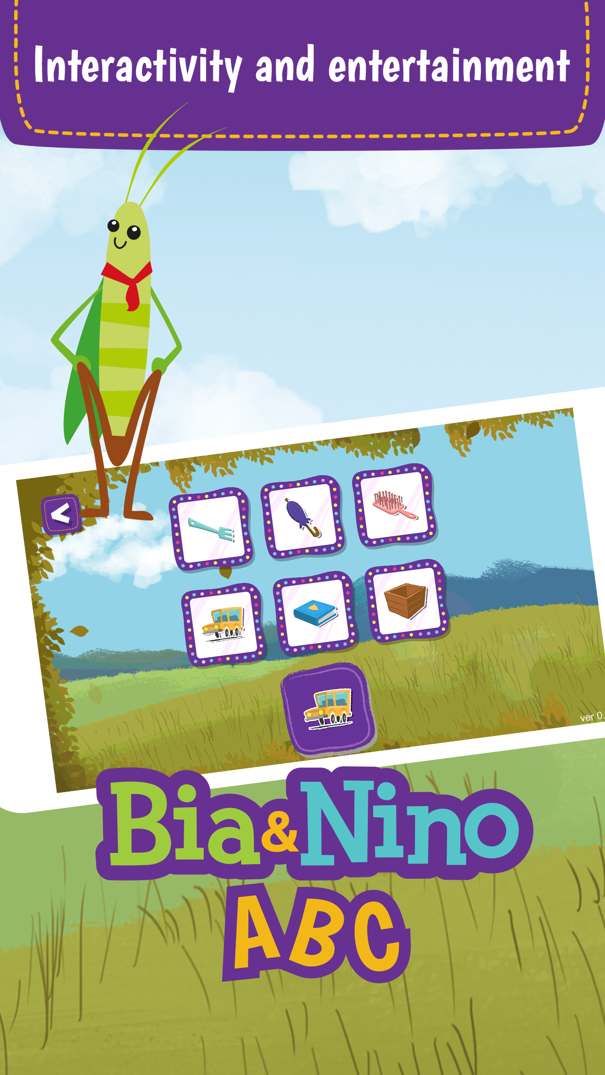 Android application ABC Bia&Nino - First words for kids screenshort
