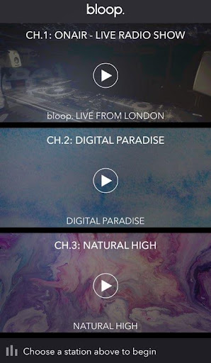 Android application Bloop London screenshort
