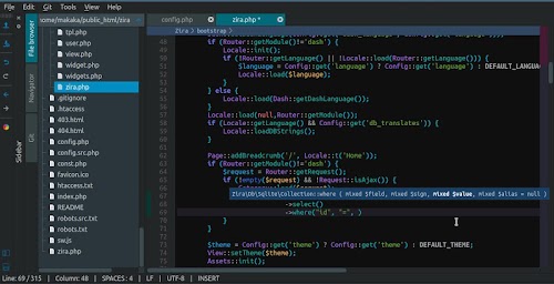 Zira PHP Editor