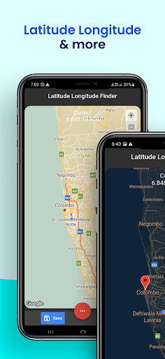 Android application Latitude Longitude Finder screenshort