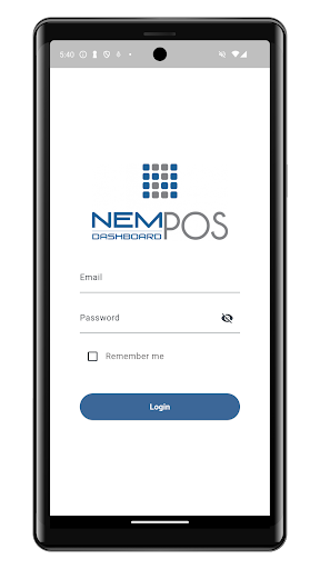 Android application NemPOS Dashboard screenshort