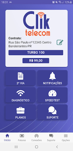 Clik Telecom Screen 2