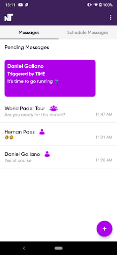 Android application NTouch screenshort