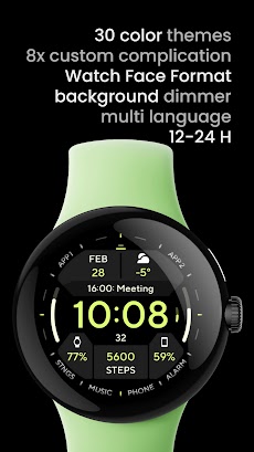 TACT TWO: Wear OS Watch faceのおすすめ画像2