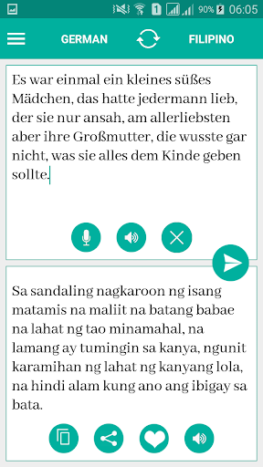 Android application Filipino German Translator screenshort