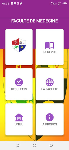 Android application Faculté de Médecine - UNILU screenshort