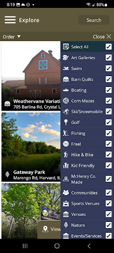 Screenshot of Naturally McHenry County