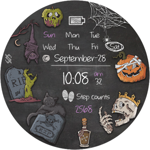 BFF16- Halloween Sticker - AppWisp.com