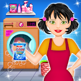 Home Laundry & Dish Washing: Messy Room Cleaning icon