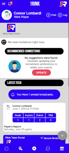 Android application 1Rink screenshort