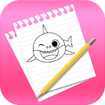 Cover Image of ダウンロード How to draw Baby Shark 1.1 APK