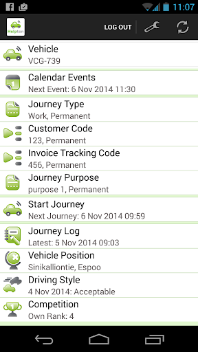 Android application Helpten screenshort