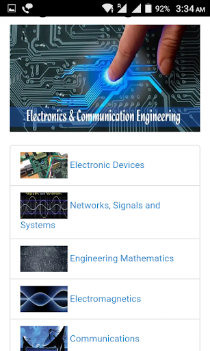 Android application GATE for Electronics Engg screenshort
