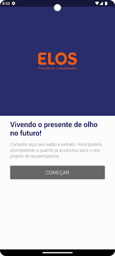 Android application Elos Previdência screenshort