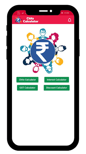 Android application Chits Fund Interest Calculator screenshort