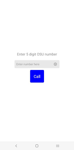 Android application OSUWMC 5 Digit Dialer screenshort