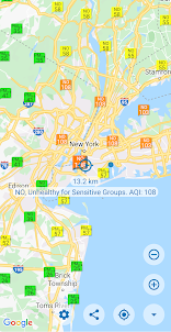 Air quality app & AQI widget