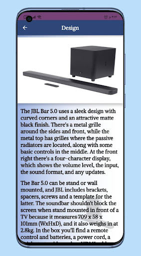 JBL Bar 51 Soundbar Guide Screen 3