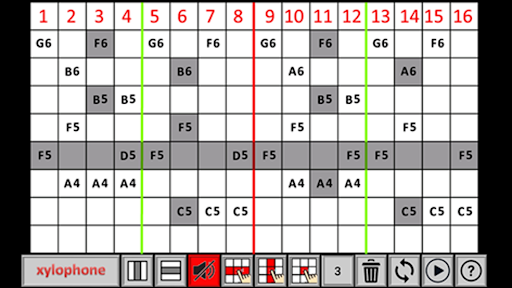 Sound Matrix - Xylophone Screen 2