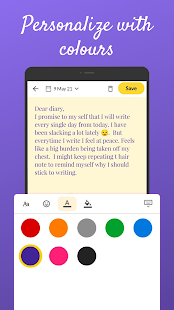My Personal Diary - Simple diary with lock offline 1.8 APK screenshots 3