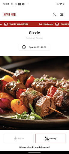 Android application Sizzle screenshort