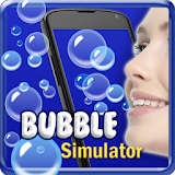 Soap bubbles in phone icon
