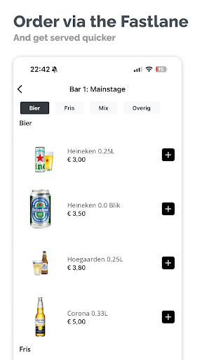Android application Fastlane - For Festivals screenshort